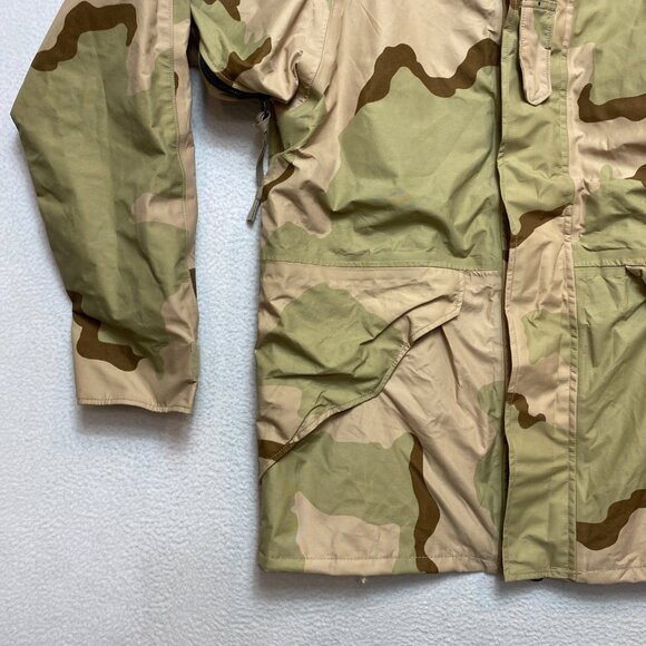 Military ECWCS Parka Jacket Mens M Long Desert Camo Gore-Tex Cold Weather USA - Picture 5 of 14